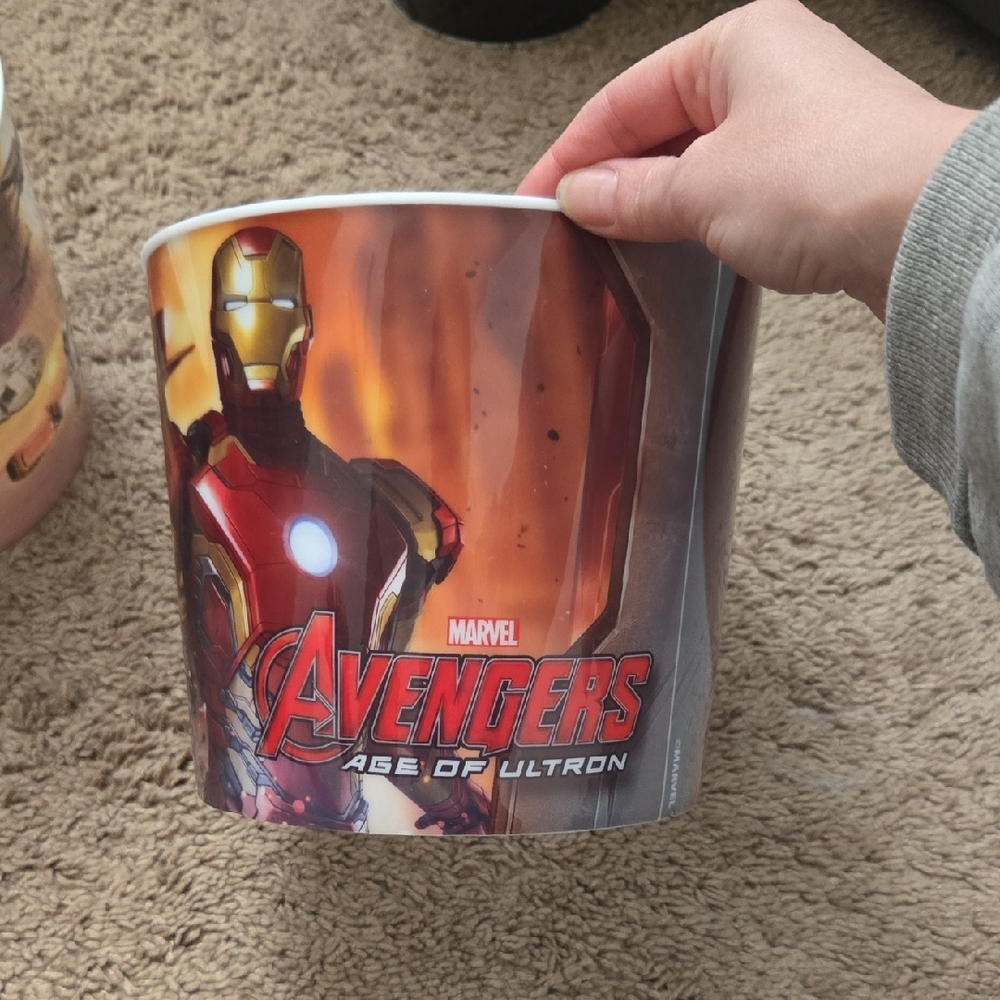 Avengers Marvel Popcorn Bucket Collectible Movie Theater Merch Add On Gift New